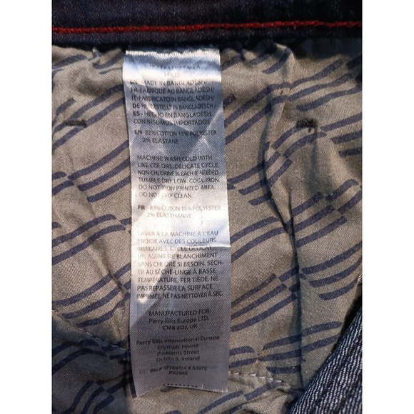 Perry Ellis America Men's Black Slim Straight Stretch Jeans Size 34x32 - Picture 7 of 7